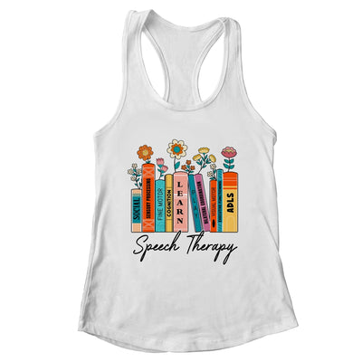 Speech Therapy Wildflowers SLP Speech Language Pathologist Shirt & Tank Top | teecentury