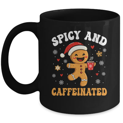 Spicy And Caffeinated Coffee Women Gingerbread Christmas Mug | teecentury
