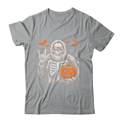 Spooky Bigfoot Skeleton Halloween Costume Pumpkin Boys Mens Shirt & Hoodie | teecentury