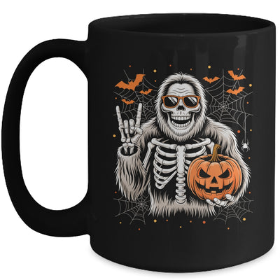Spooky Bigfoot Skeleton Halloween Costume Pumpkin Boys Mens Mug | teecentury