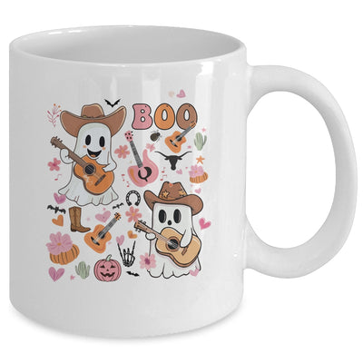 Spooky Ghost Cowboy Cute Halloween Season Boo Western Retro Mug | teecentury
