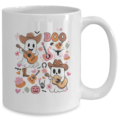 Spooky Ghost Cowboy Cute Halloween Season Boo Western Retro Mug | teecentury