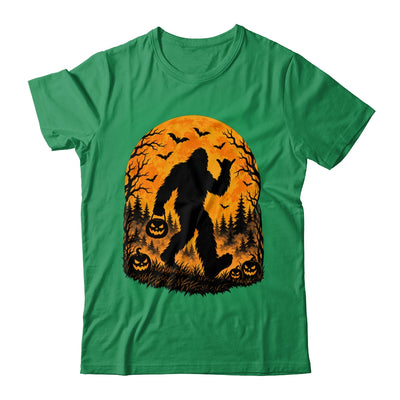 Spooky Halloween Bigfoot Pumpkin Funny Sasquatch Halloween Shirt & Sweatshirt | teecentury