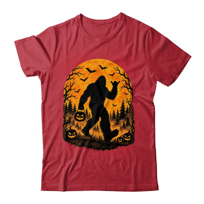 Spooky Halloween Bigfoot Pumpkin Funny Sasquatch Halloween Shirt & Sweatshirt | teecentury