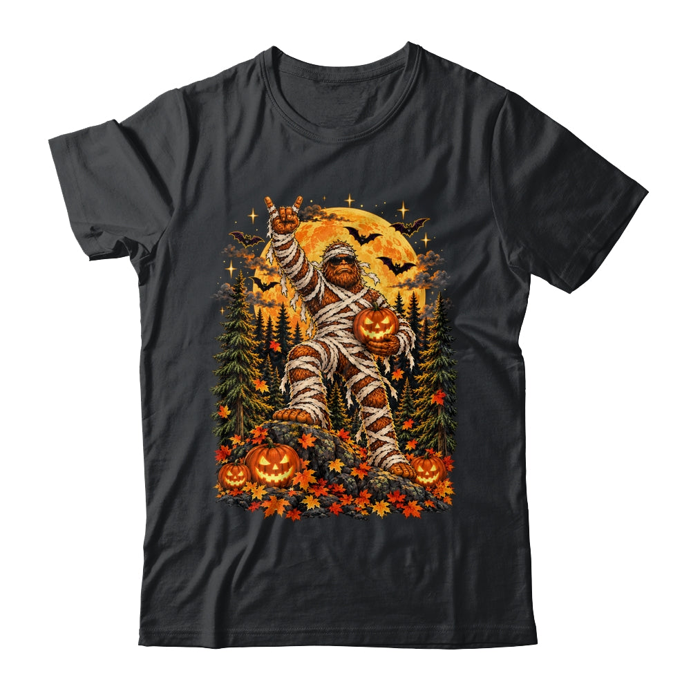 Spooky Halloween Bigfoot Pumpkin Funny Sasquatch Men Boy Shirt & Sweatshirt | teecentury