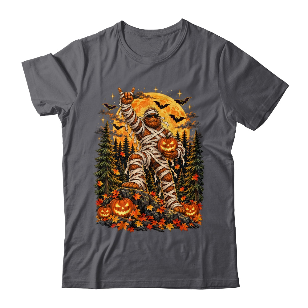 Spooky Halloween Bigfoot Pumpkin Funny Sasquatch Men Boy Shirt & Sweatshirt | teecentury