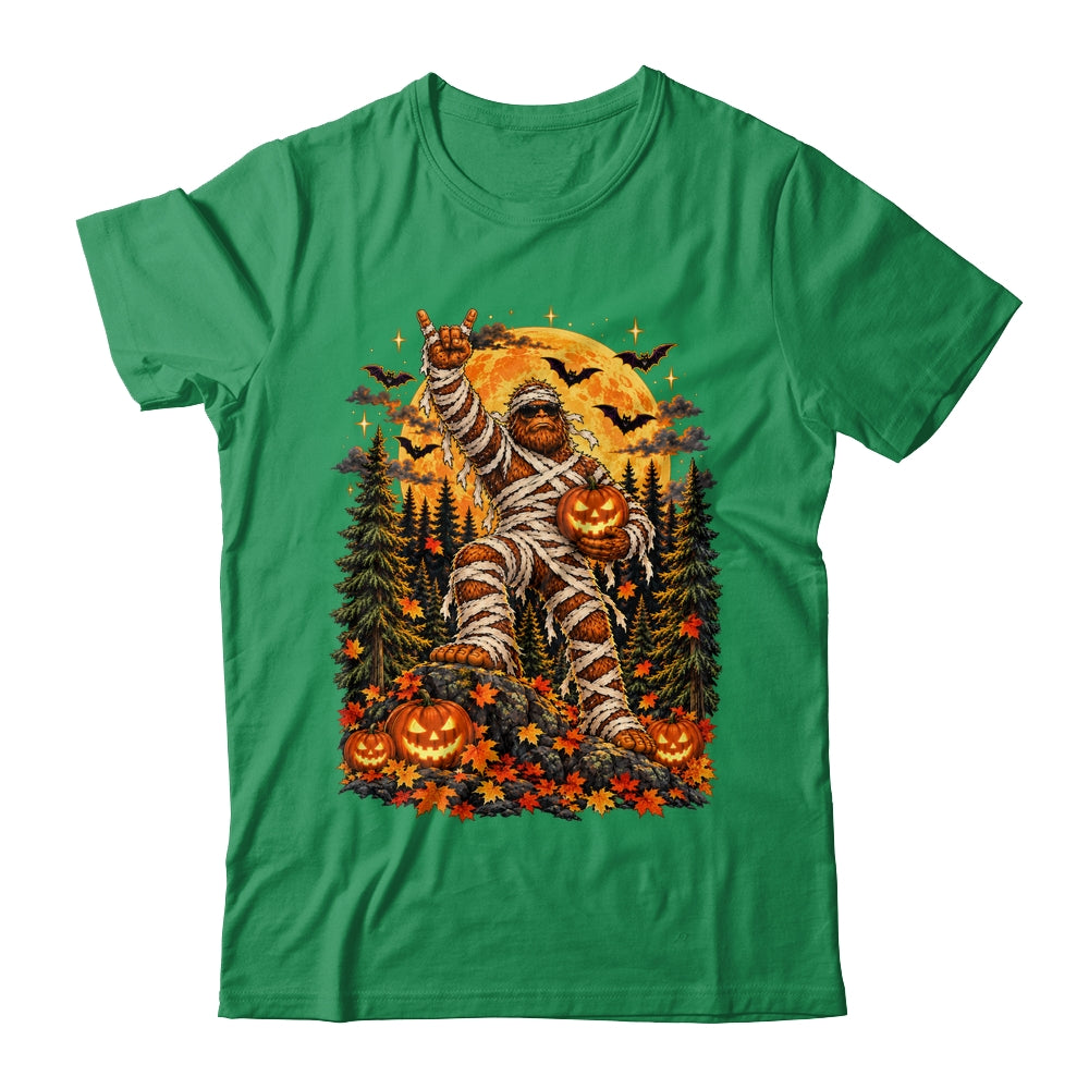 Spooky Halloween Bigfoot Pumpkin Funny Sasquatch Men Boy Shirt & Sweatshirt | teecentury