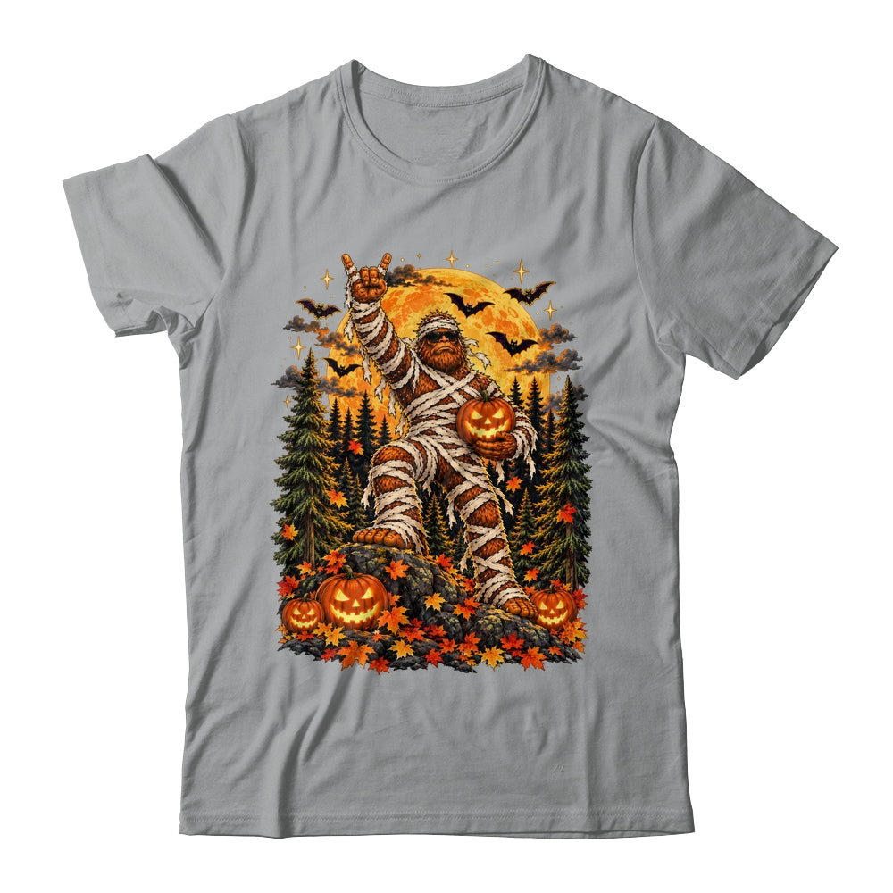 Spooky Halloween Bigfoot Pumpkin Funny Sasquatch Men Boy Shirt & Sweatshirt | teecentury
