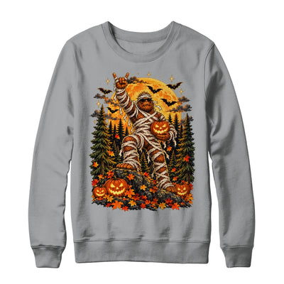 Spooky Halloween Bigfoot Pumpkin Funny Sasquatch Men Boy Shirt & Sweatshirt | teecentury