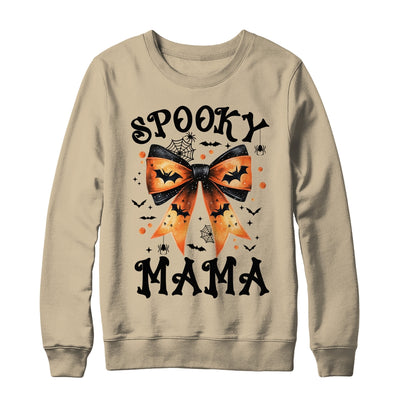Spooky Mama Coquette Bow Halloween Spooky Season For Women Shirt & Sweatshirt | teecentury