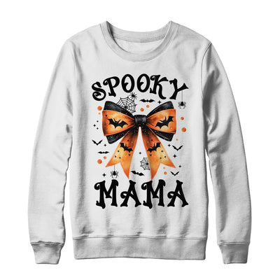 Spooky Mama Coquette Bow Halloween Spooky Season For Women Shirt & Sweatshirt | teecentury