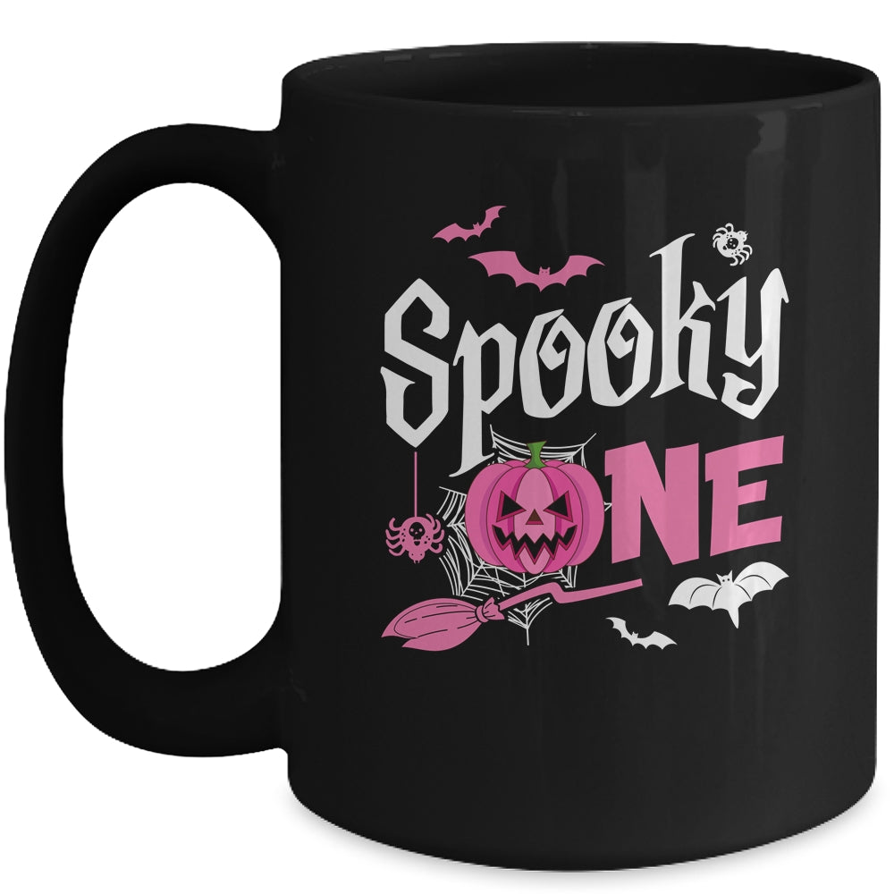Spooky One Girl Halloween 1st Birthday Matching Family Mug | teecentury