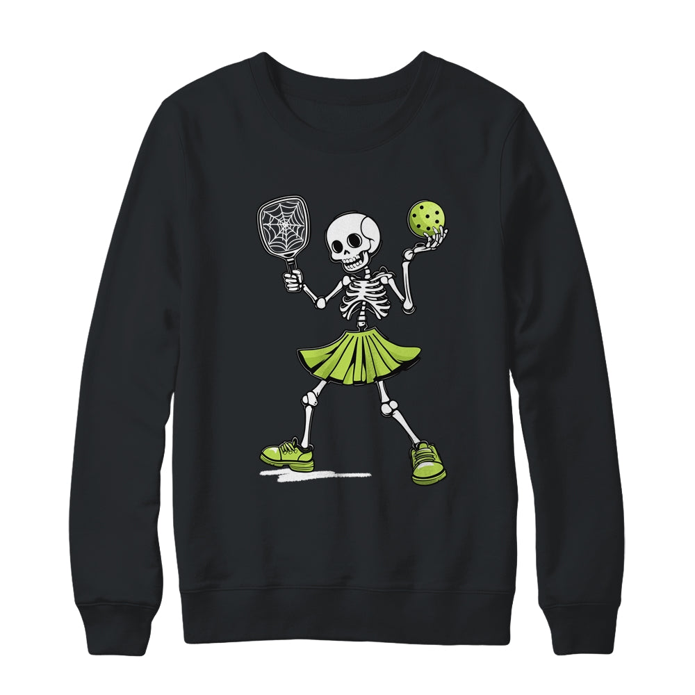 Spooky Pickleball Halloween Skeleton Costume Women Shirt & Sweatshirt | teecentury