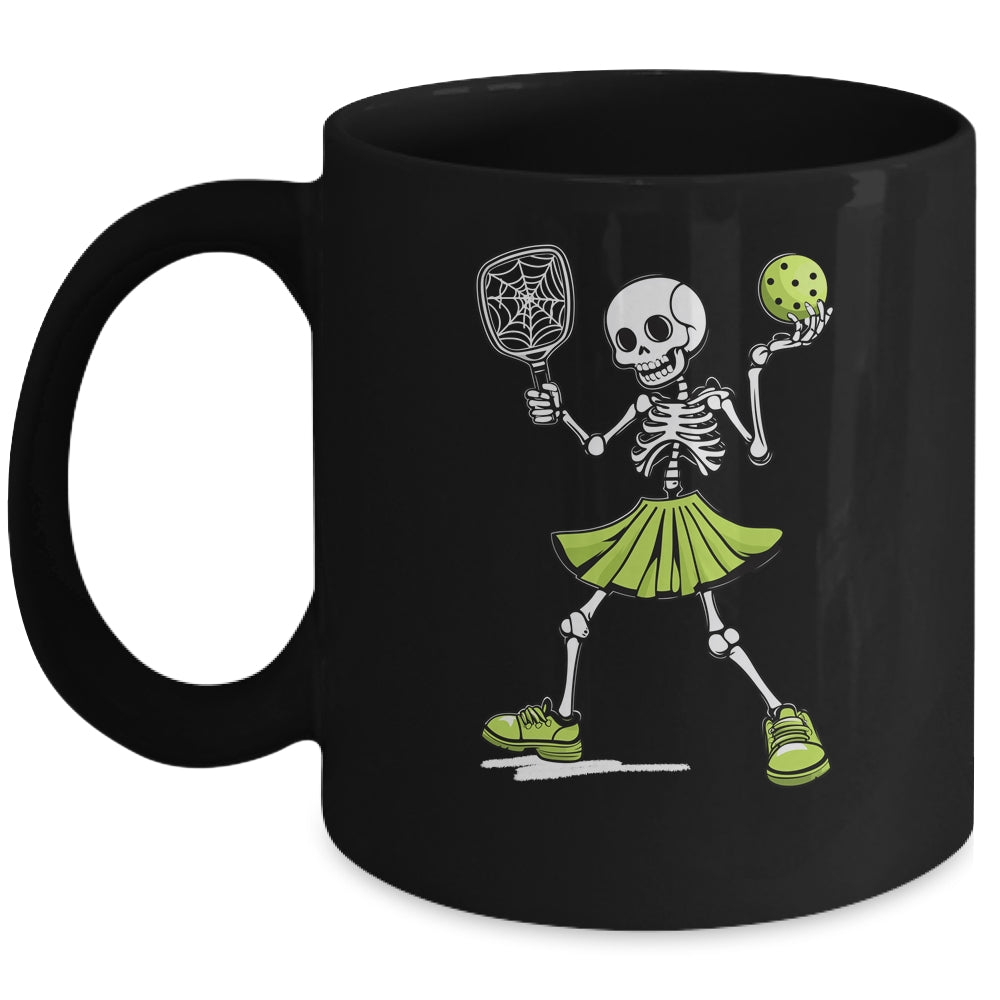 Spooky Pickleball Halloween Skeleton Costume Women Mug | teecentury