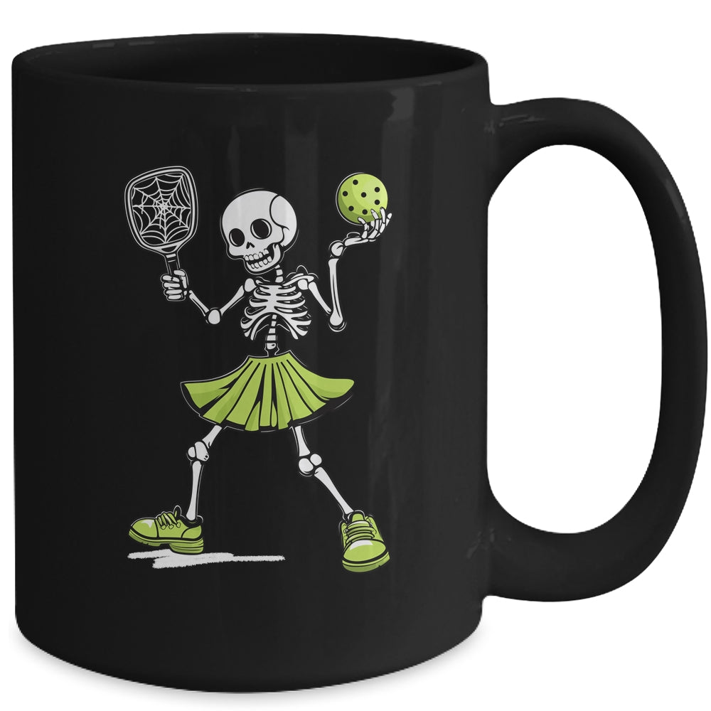 Spooky Pickleball Halloween Skeleton Costume Women Mug | teecentury
