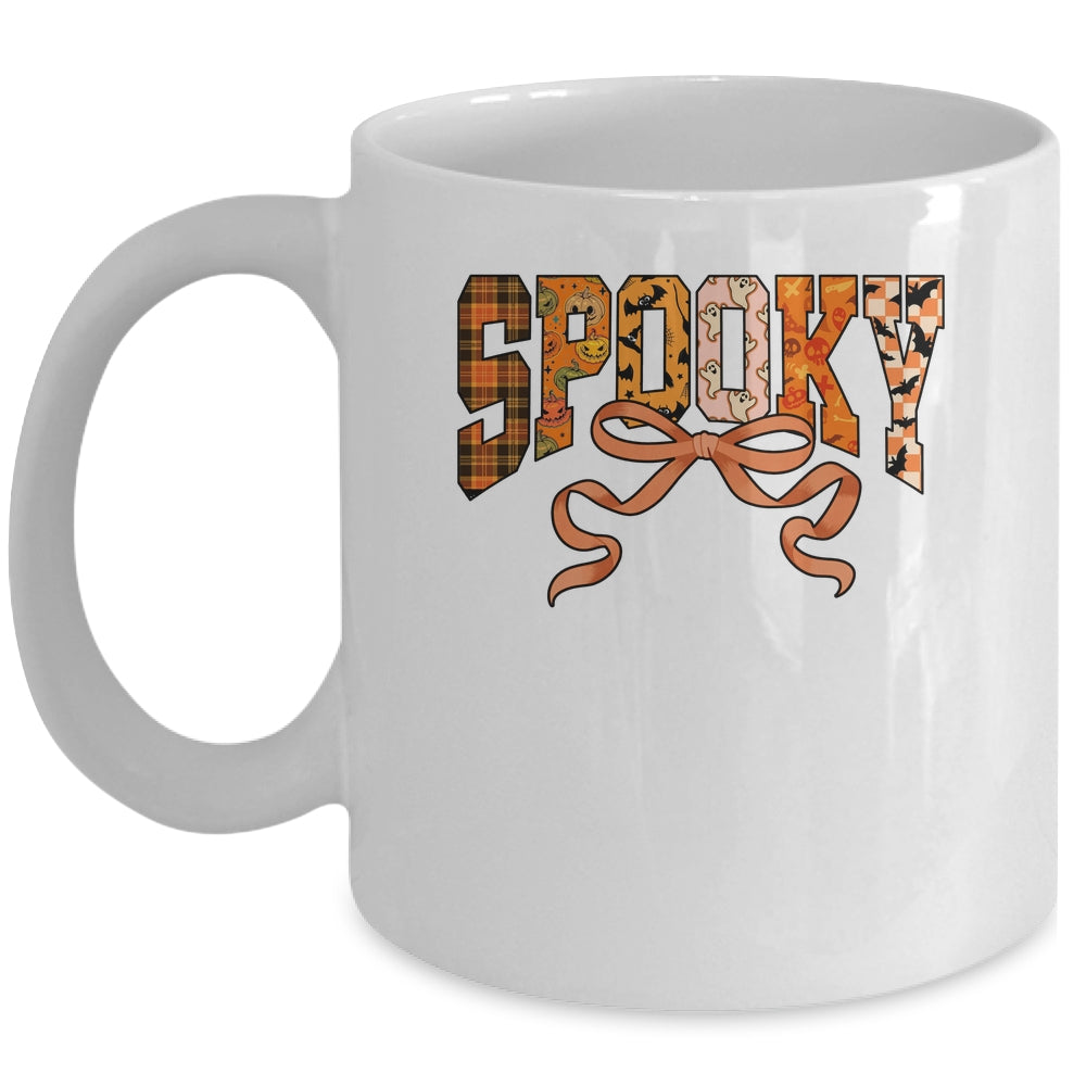 Spooky Season Coquette Halloween Retro Fall Pumpkin Girl Mug | teecentury