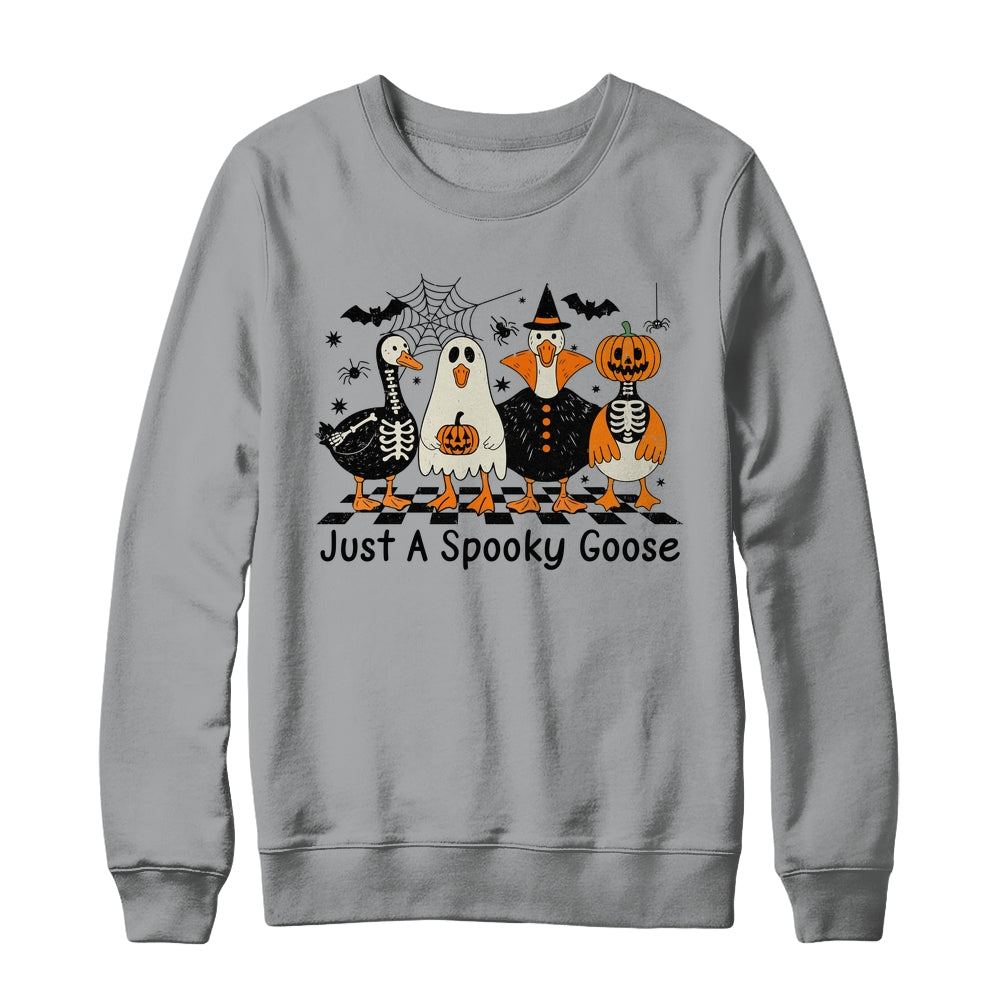 Spooky Season Goose Halloween Just A Spooky Goose Funny Cute Shirt & Sweatshirt | teecentury