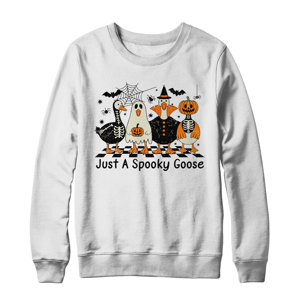 Spooky Season Goose Halloween Just A Spooky Goose Funny Cute Shirt & Sweatshirt | teecentury