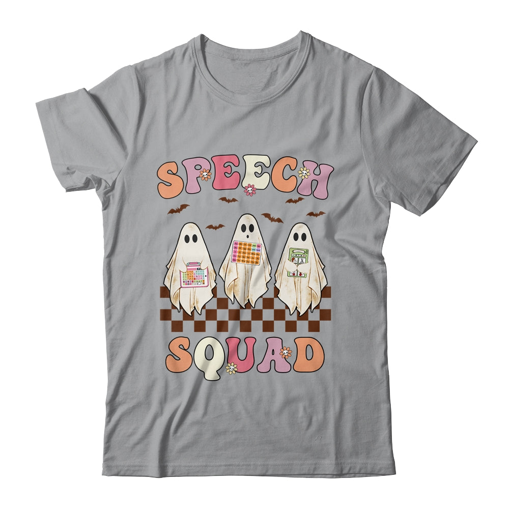 Spooky Season Halloween Speech Therapy Squad Cute Ghosts SLP Shirt & Hoodie | teecentury