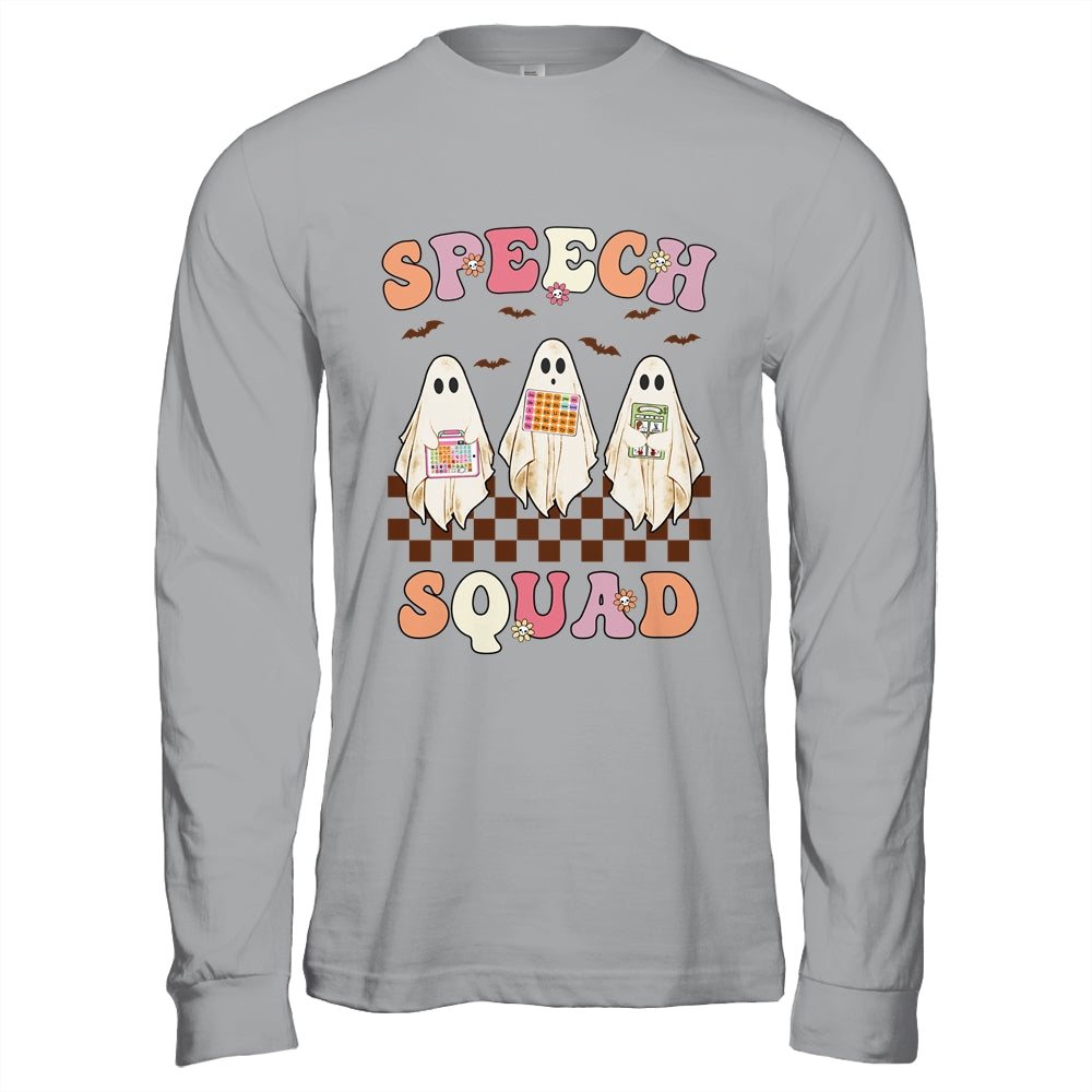 Spooky Season Halloween Speech Therapy Squad Cute Ghosts SLP Shirt & Hoodie | teecentury