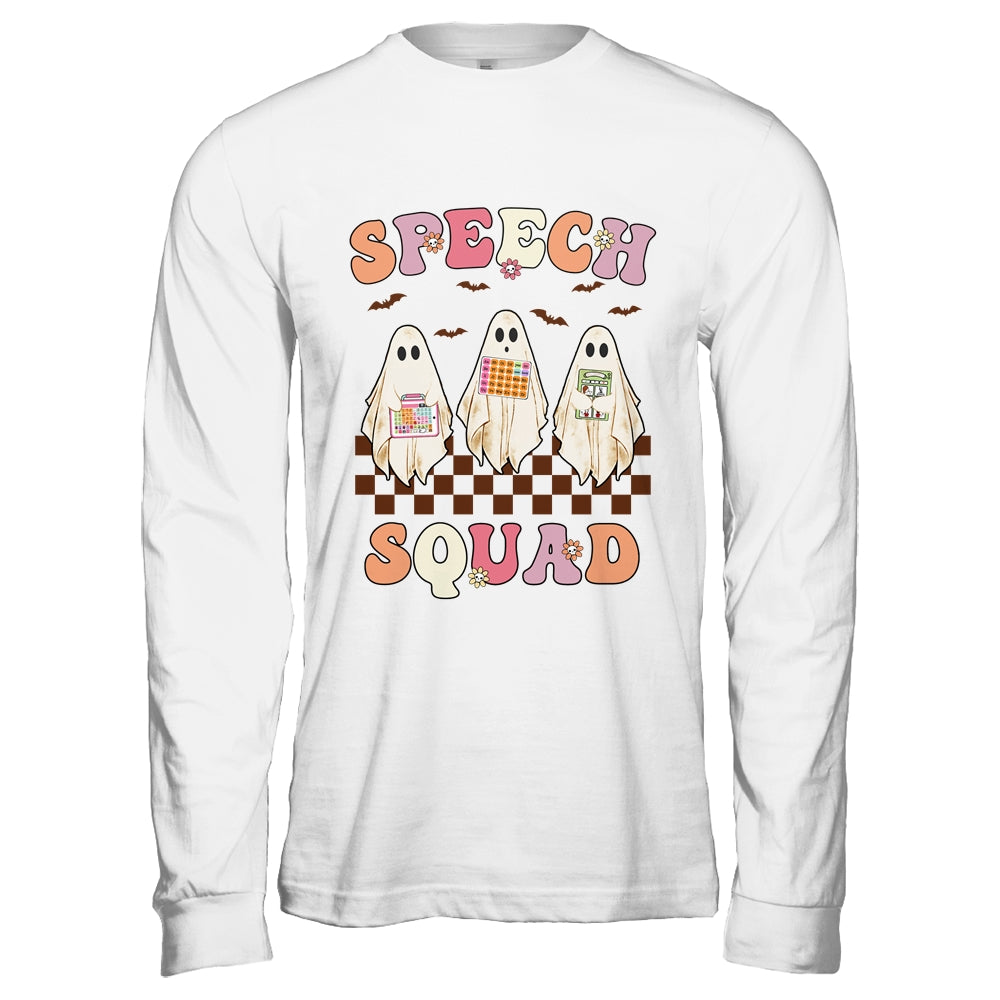 Spooky Season Halloween Speech Therapy Squad Cute Ghosts SLP Shirt & Hoodie | teecentury