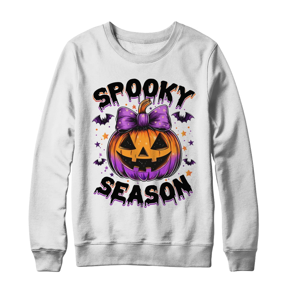 Spooky Season Retro Halloween Pumpkin Halloween Design Shirt & Sweatshirt | teecentury
