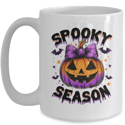 Spooky Season Retro Halloween Pumpkin Halloween Design Mug | teecentury