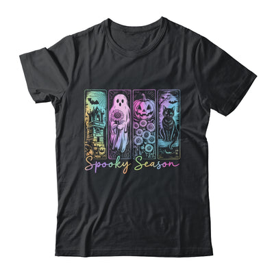 Spooky Season Vintage Halloween Ghost Cat Horror Movie Women Shirt & Sweatshirt | teecentury