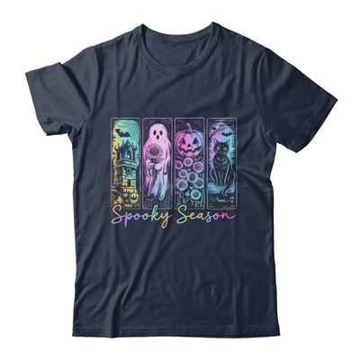 Spooky Season Vintage Halloween Ghost Cat Horror Movie Women Shirt & Sweatshirt | teecentury