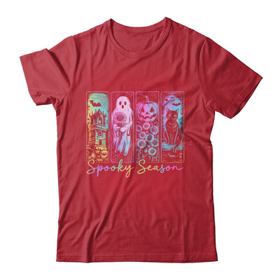 Spooky Season Vintage Halloween Ghost Cat Horror Movie Women Shirt & Sweatshirt | teecentury
