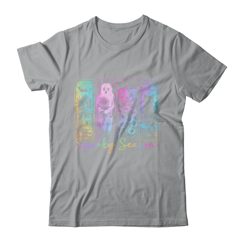 Spooky Season Vintage Halloween Ghost Cat Horror Movie Women Shirt & Sweatshirt | teecentury