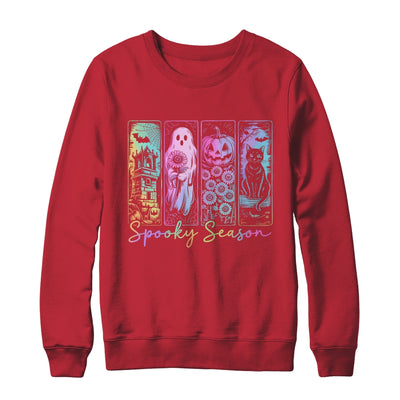 Spooky Season Vintage Halloween Ghost Cat Horror Movie Women Shirt & Sweatshirt | teecentury