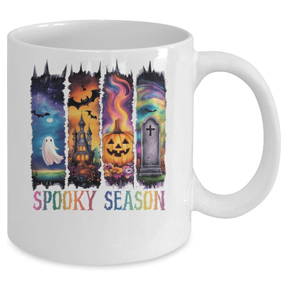 Spooky Season Vintage Halloween Ghost Coquette Fall Pumpkin Mug | teecentury