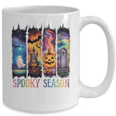 Spooky Season Vintage Halloween Ghost Coquette Fall Pumpkin Mug | teecentury