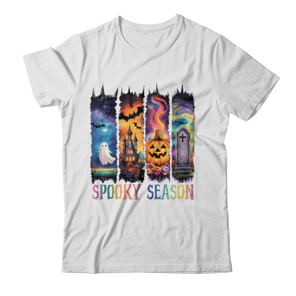 Spooky Season Vintage Halloween Ghost Coquette Fall Pumpkin Shirt & Sweatshirt | teecentury