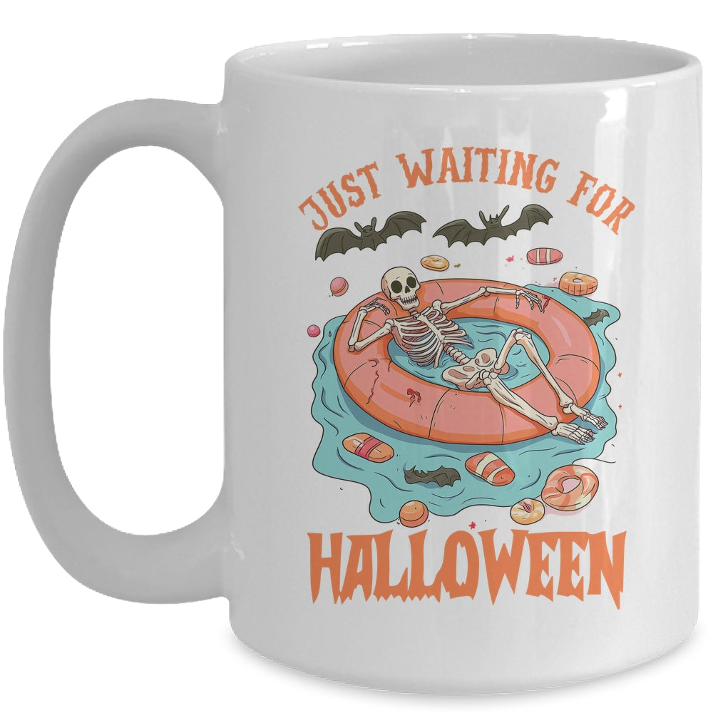 Spooky Summer Skeleton Just Waiting For Halloween Vibes Mug | teecentury
