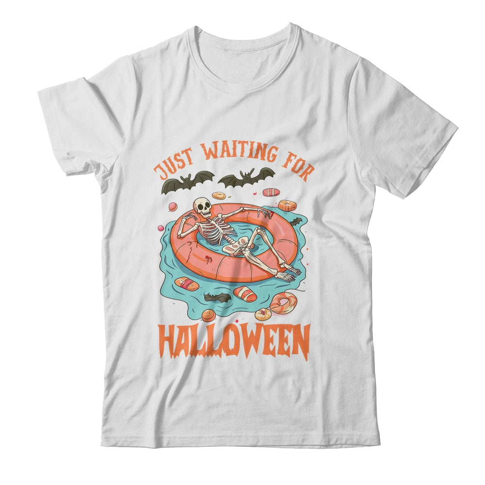 Spooky Summer Skeleton Just Waiting For Halloween Vibes Shirt & Tank Top | teecentury