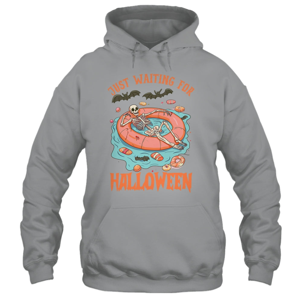 Spooky Summer Skeleton Just Waiting For Halloween Vibes Shirt & Tank Top | teecentury