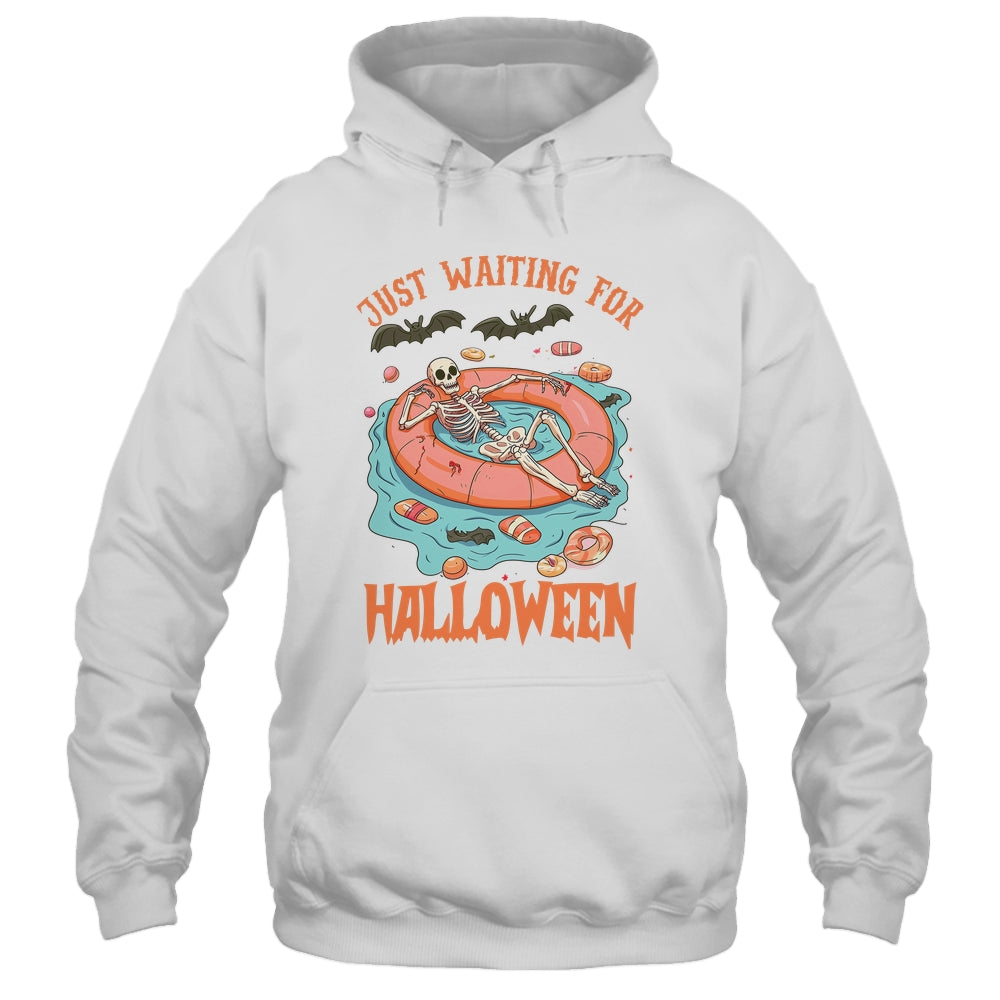 Spooky Summer Skeleton Just Waiting For Halloween Vibes Shirt & Tank Top | teecentury