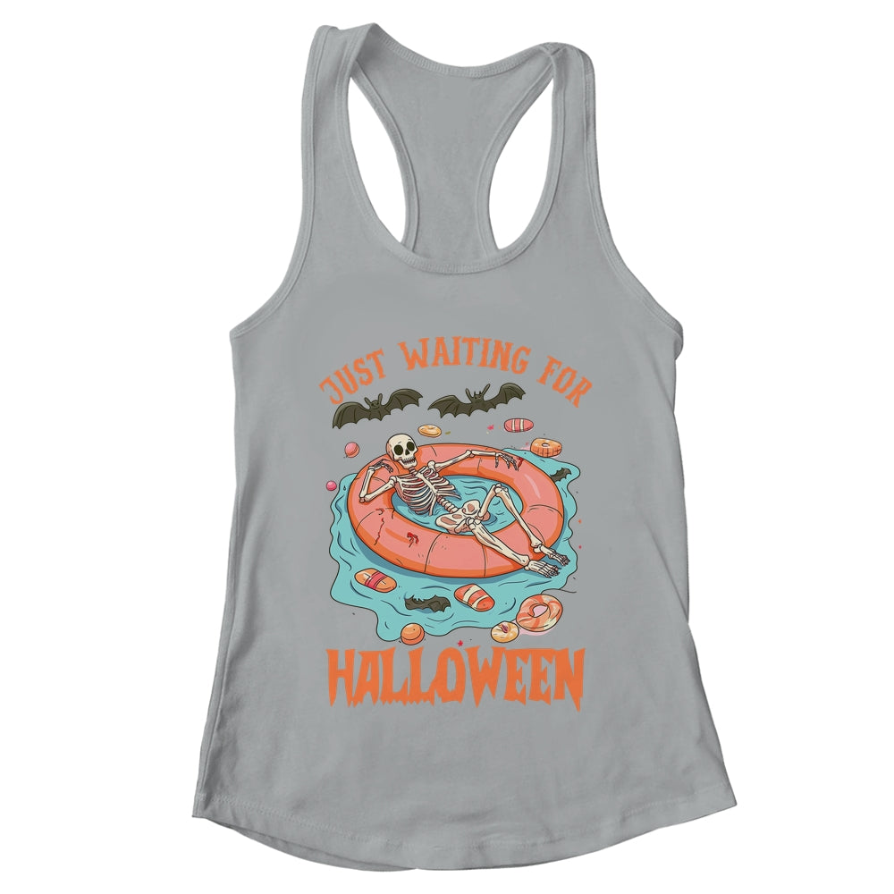 Spooky Summer Skeleton Just Waiting For Halloween Vibes Shirt & Tank Top | teecentury