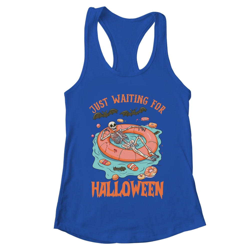 Spooky Summer Skeleton Just Waiting For Halloween Vibes Shirt & Tank Top | teecentury