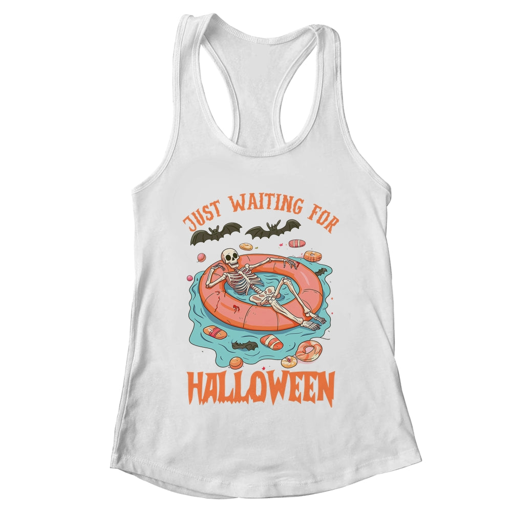 Spooky Summer Skeleton Just Waiting For Halloween Vibes Shirt & Tank Top | teecentury