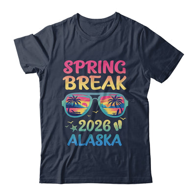 Spring Break Alaska 2026 Vacation Trip Sunglasses Shirt & Tank Top | teecentury