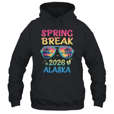 Spring Break Alaska 2026 Vacation Trip Sunglasses Shirt & Tank Top | teecentury