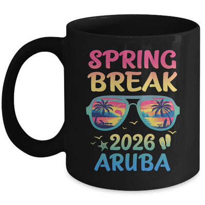 Spring Break Aruba 2026 Vacation Trip Sunglasses Mug | teecentury