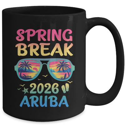 Spring Break Aruba 2026 Vacation Trip Sunglasses Mug | teecentury