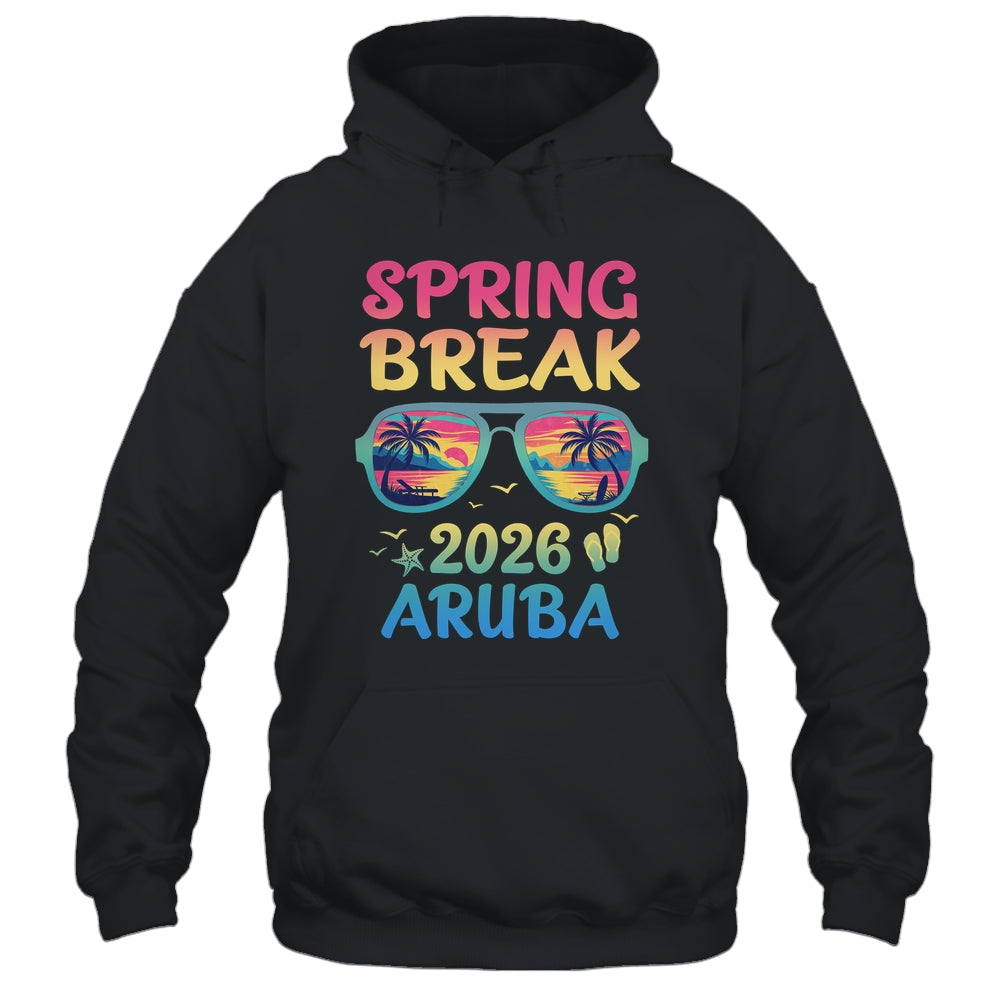 Spring Break Aruba 2026 Vacation Trip Sunglasses Shirt & Tank Top | teecentury