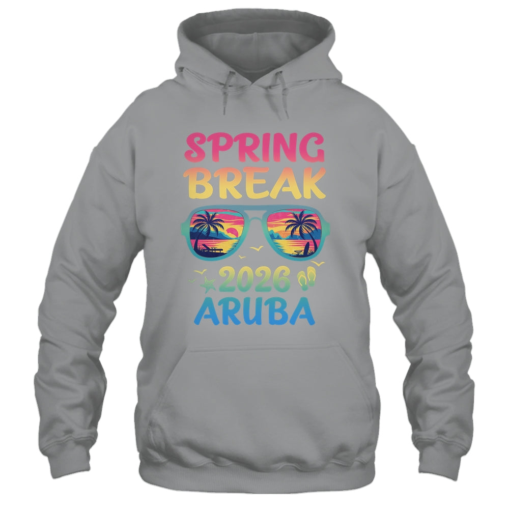 Spring Break Aruba 2026 Vacation Trip Sunglasses Shirt & Tank Top | teecentury
