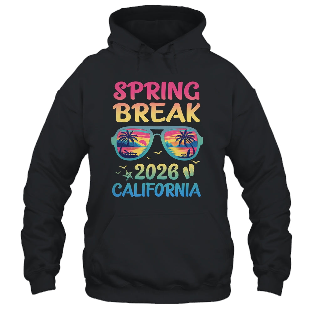 Spring Break California 2026 Vacation Trip Sunglasses Shirt & Tank Top | teecentury
