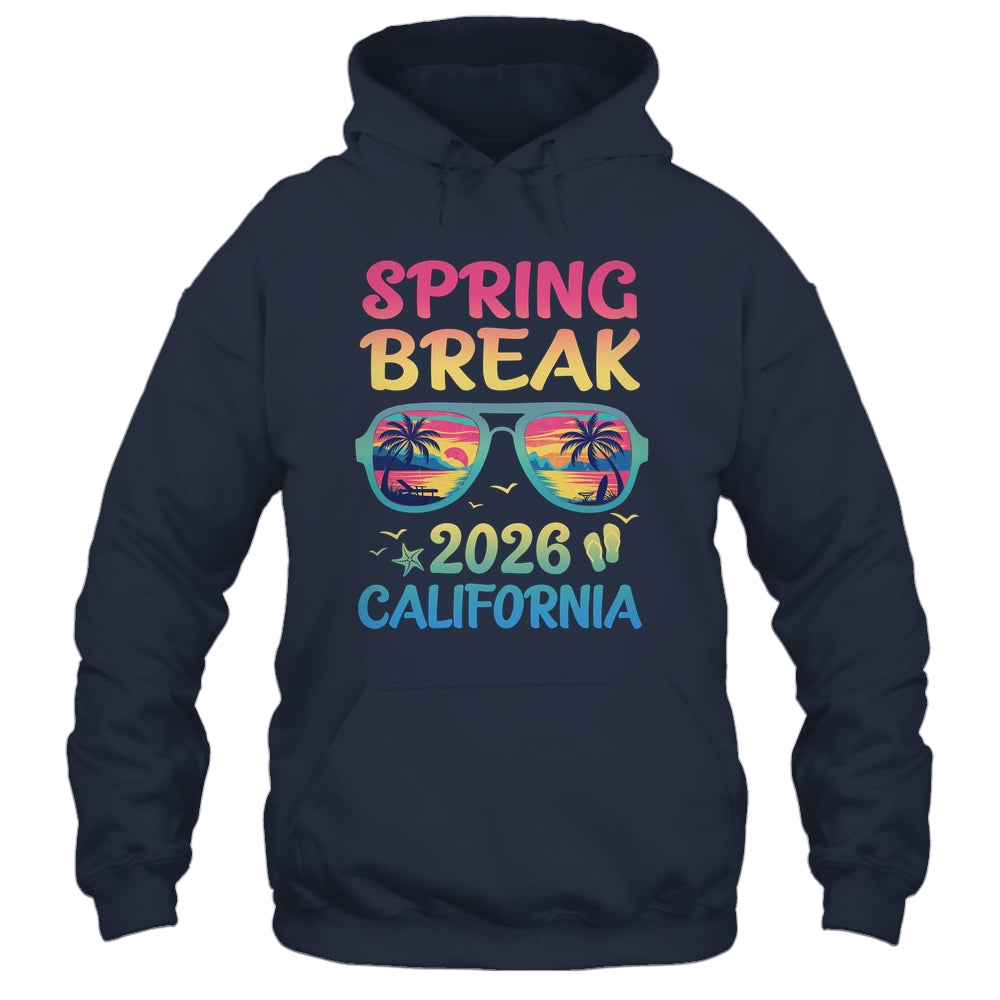Spring Break California 2026 Vacation Trip Sunglasses Shirt & Tank Top | teecentury